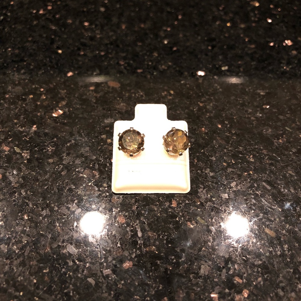 Smokey Quartz Sterling Silver Earrings